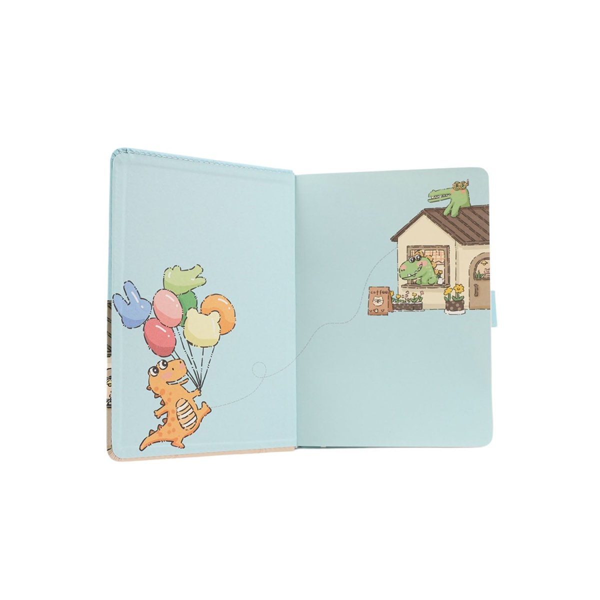 Dinosaur Series 32K PU Magnetic Notebook Mixed - MIDI