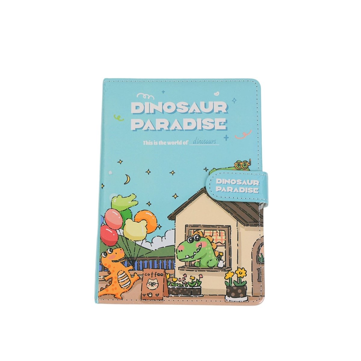 Dinosaur Series 32K PU Magnetic Notebook Mixed - MIDI