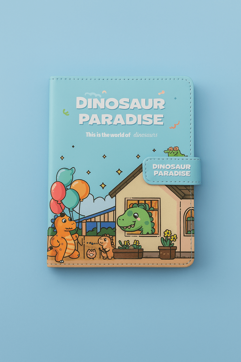 Dinosaur Series 32K PU Magnetic Notebook Mixed - MIDI