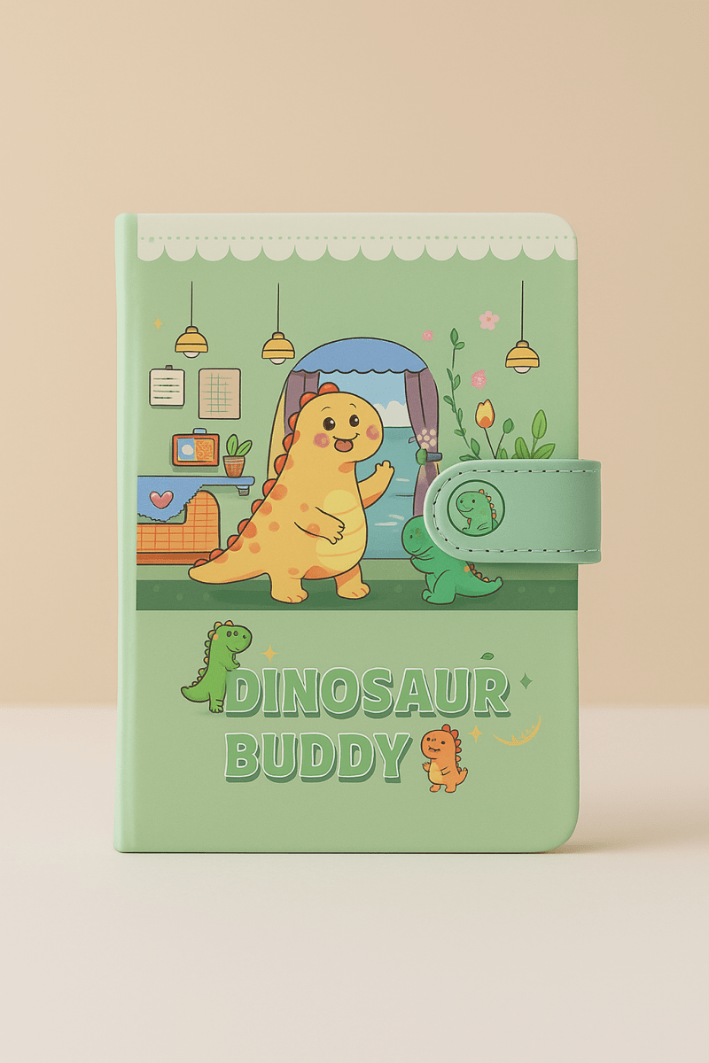 Dinosaur Series 36K Paper Magnetic Notebook - Mixed 2