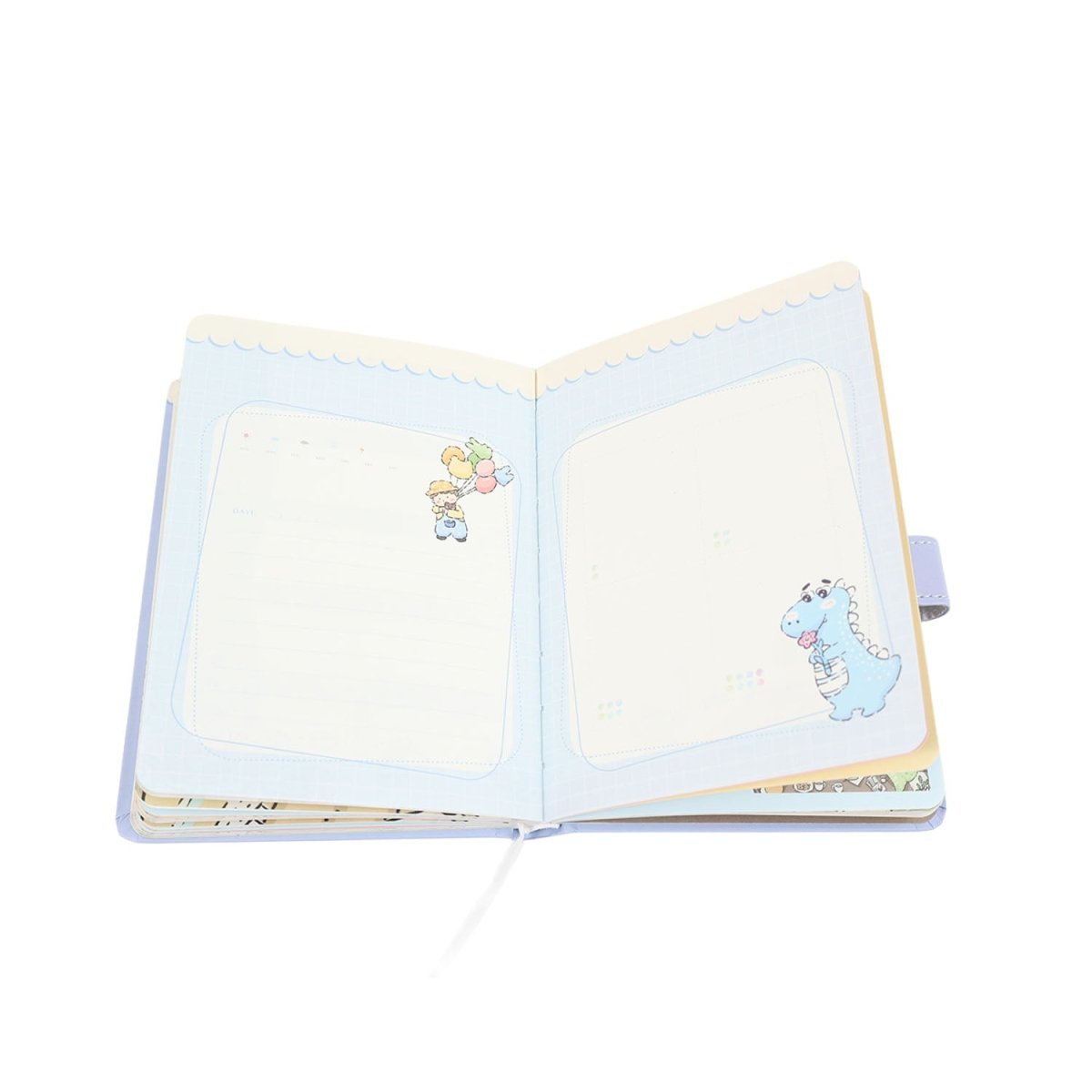 Dinosaur Series 36K Paper Magnetic Notebook Mixed - MIDI