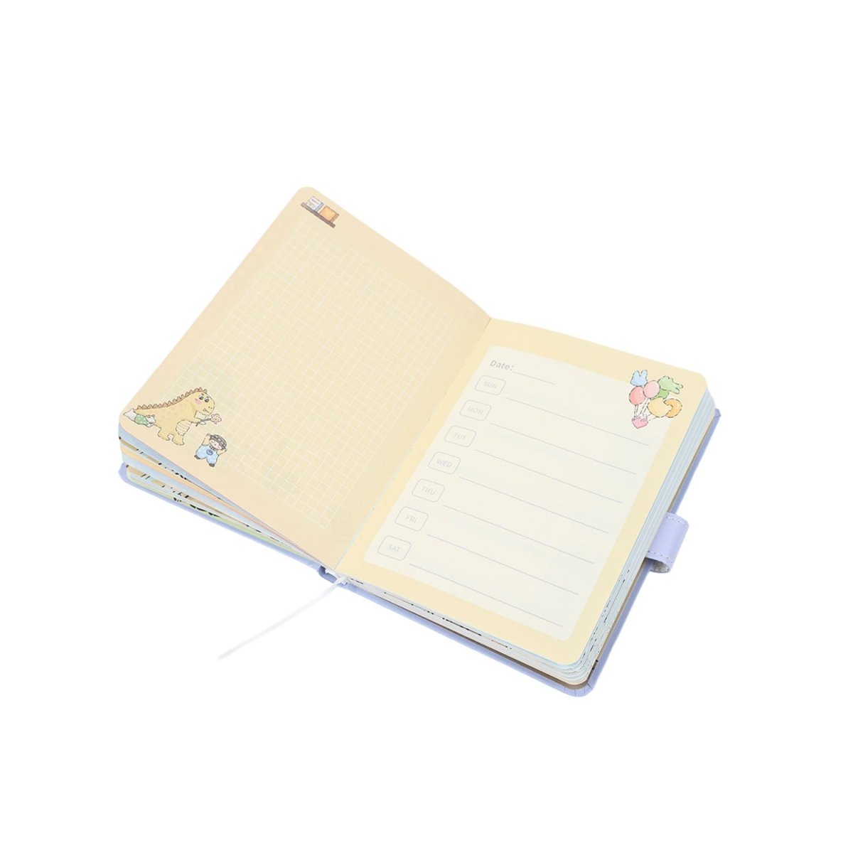 Dinosaur Series 36K Paper Magnetic Notebook Mixed - MIDI