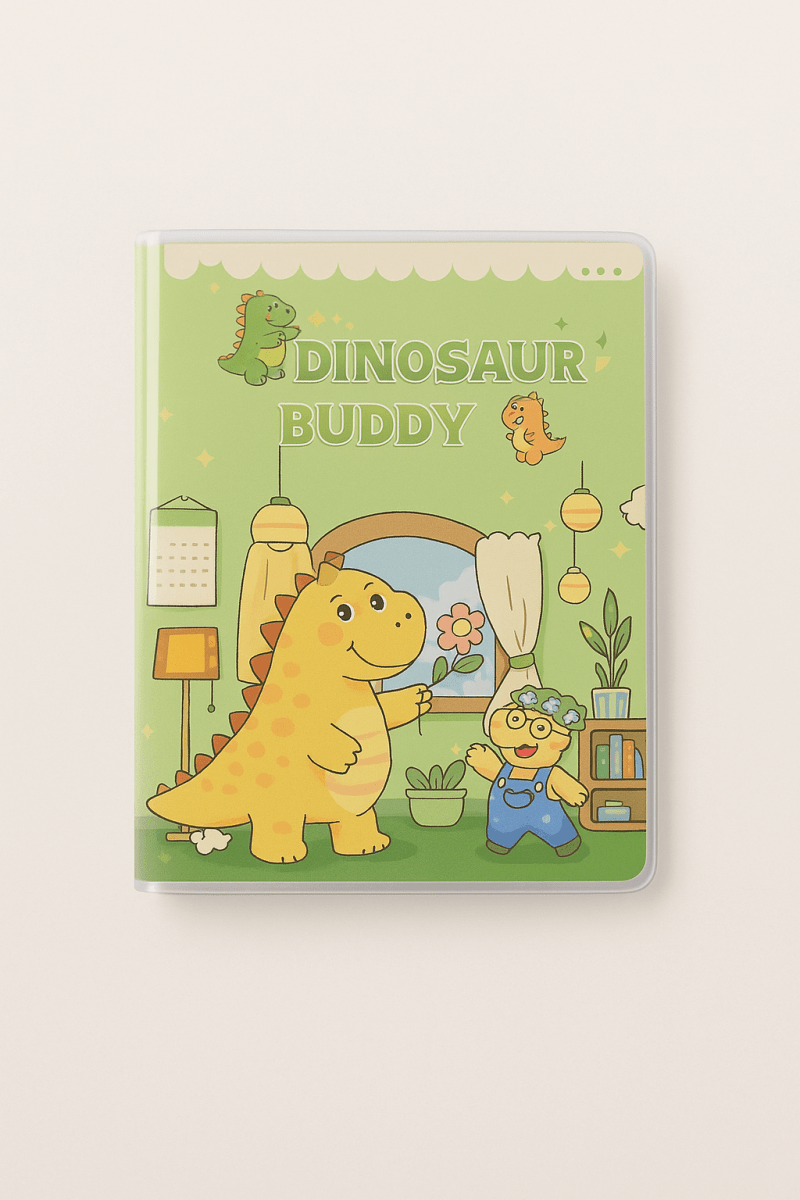 Notebook A6 Frosted Plastic Cover Dinosaur Series Mixed 1