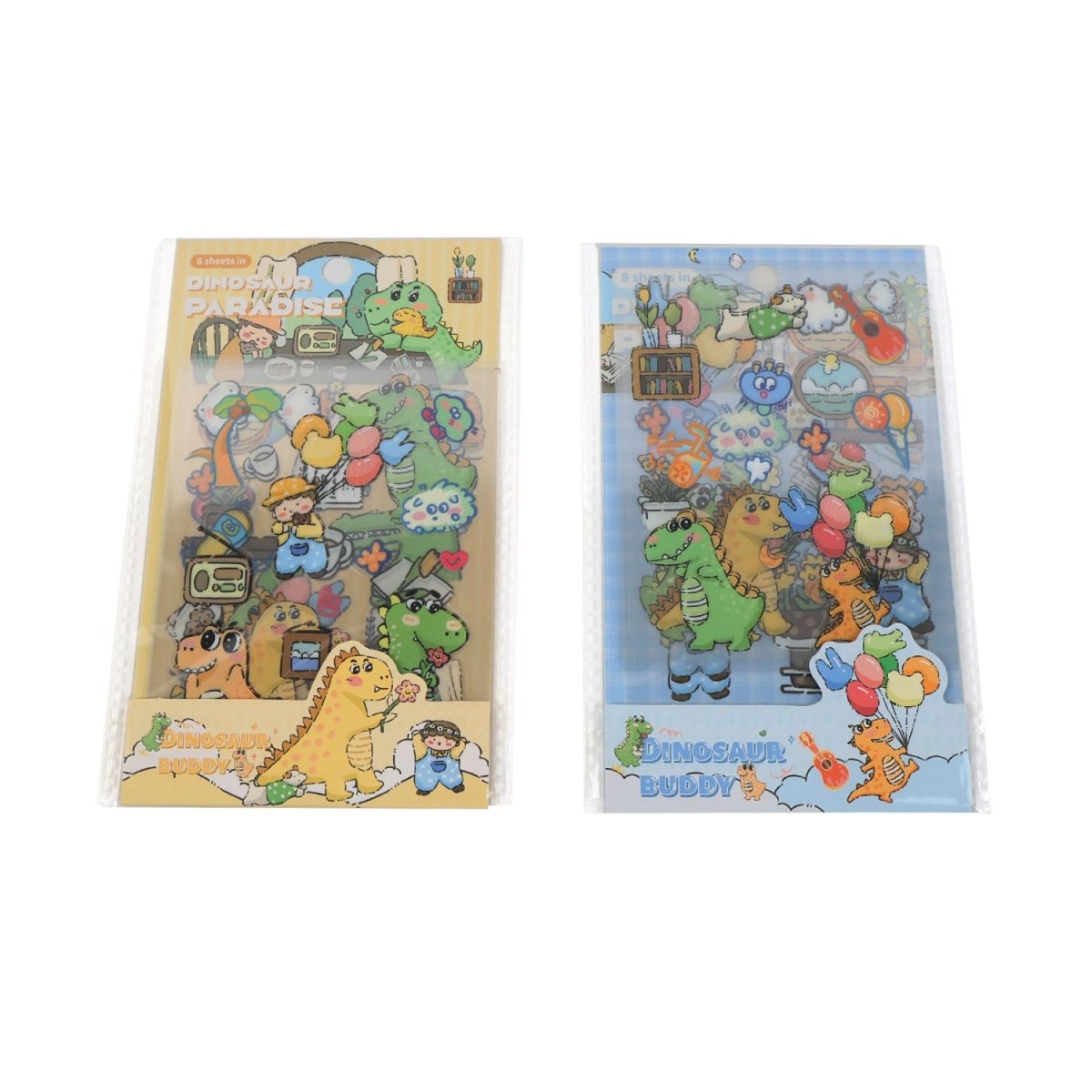 Dinosaur Series Flat Sticker Pack Mixed - MIDI