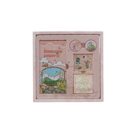 Kids dinosaur notebook set in pink gift box with dinosaur cover and sticker sheets