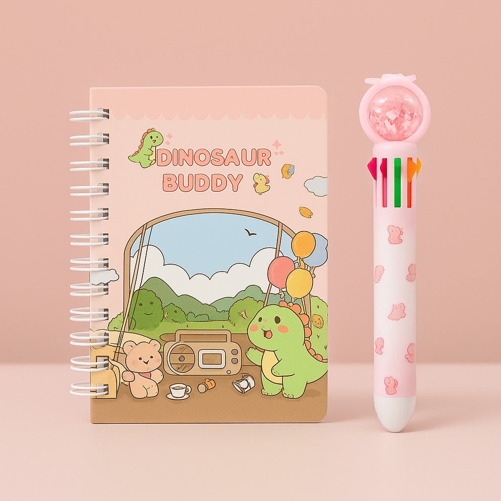 Dinosaur Series Notebook & Pen Set Mixed - MIDI