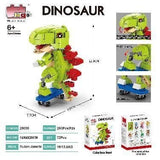 Dinosaur Skateboard Building Blocks (72 Pcs) - MIDI