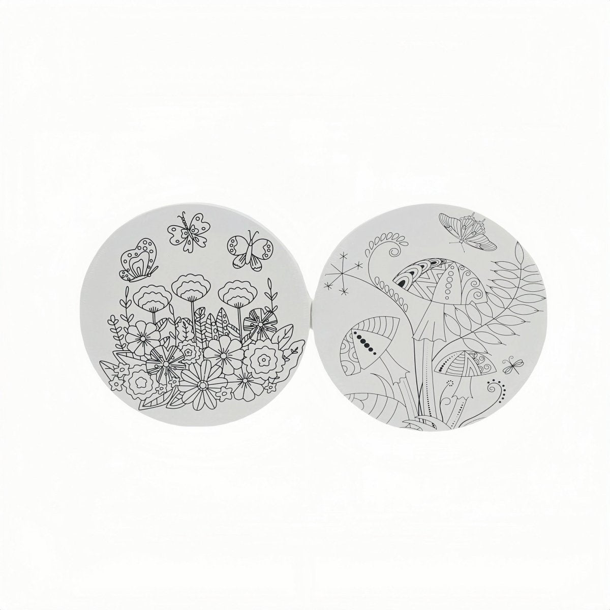 DIY Painting Drawing Board – 20cm Round Canvas - MIDI