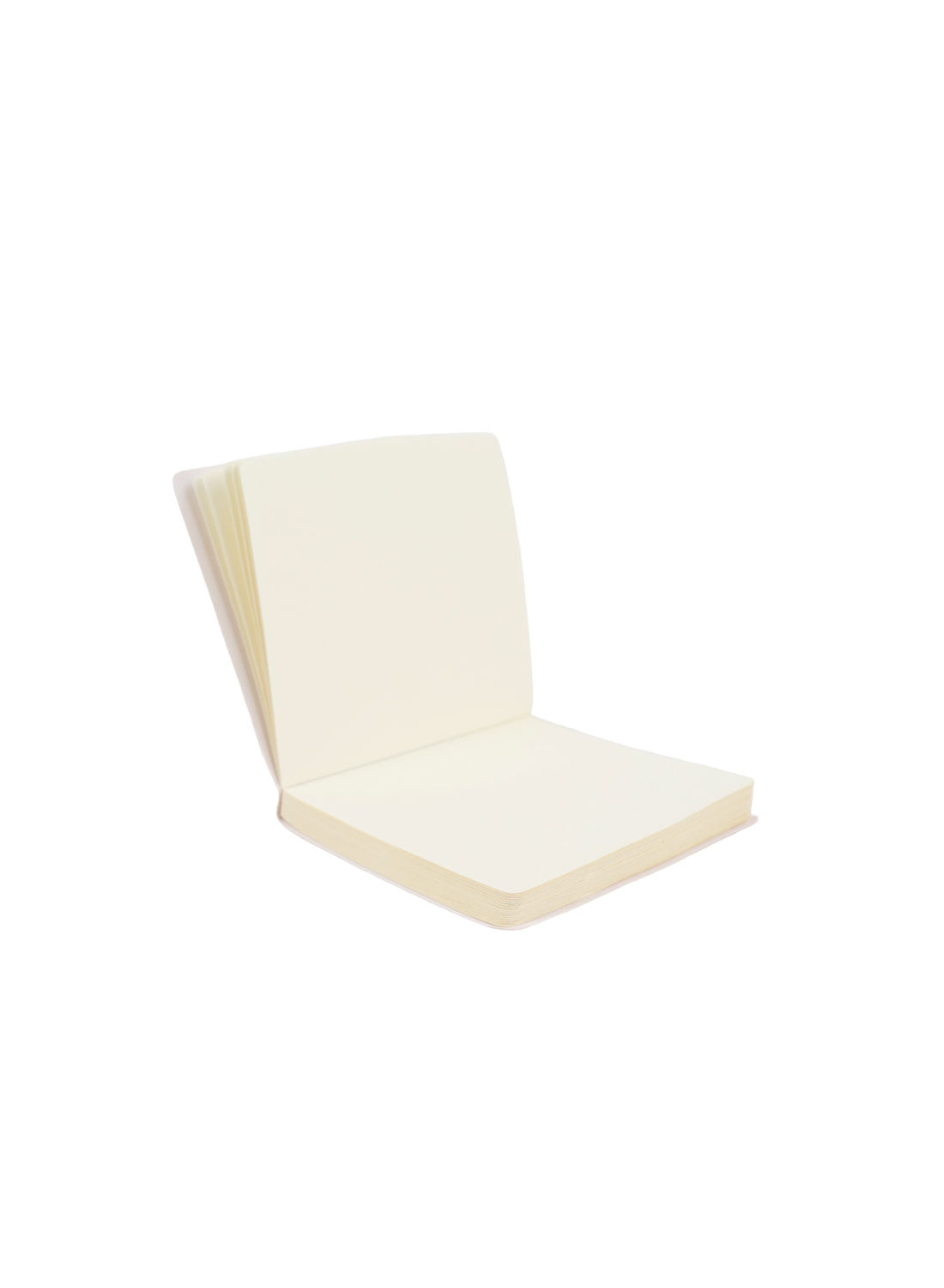 Open cream pages of a mini notepad from the green emoticon set