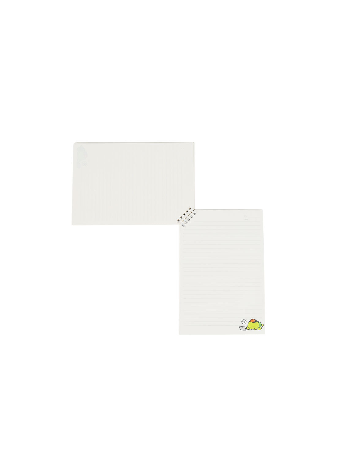 Pack of 3 spiral notebooks with plain white back covers and small logo