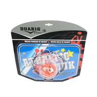 DUARIG mini basketball hoop set package with net and orange basketball graphic