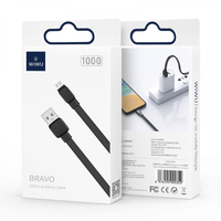 USB-A to Micro-USB cable box with two cables shown on the front