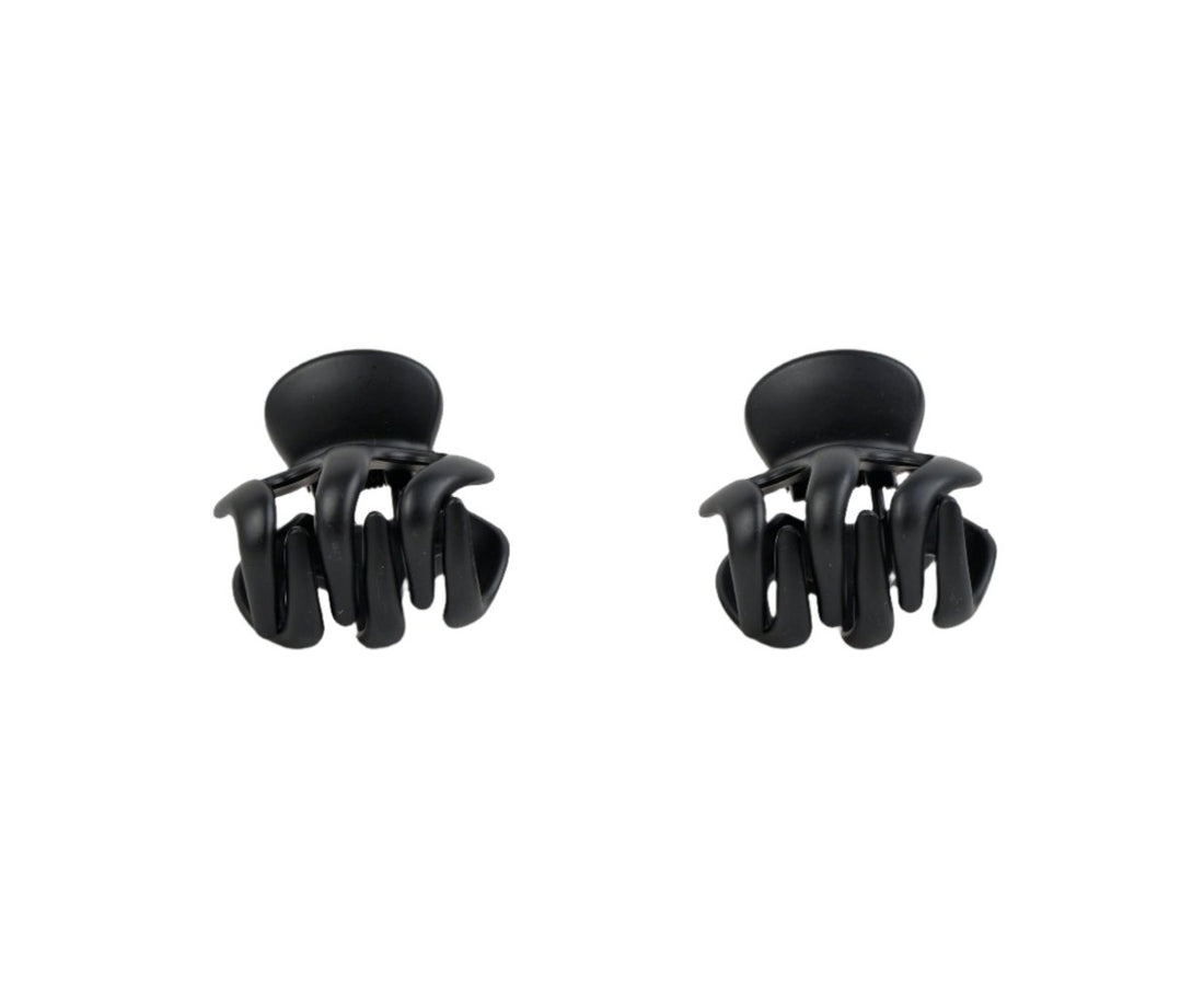 Pack of 3 Black Anti-Slip Hair Claw Clips