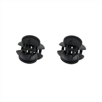 Black Plastic Hair Clips 2