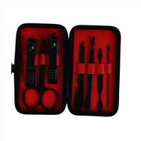 Pack of 2 Elegant Black Manicure Sets