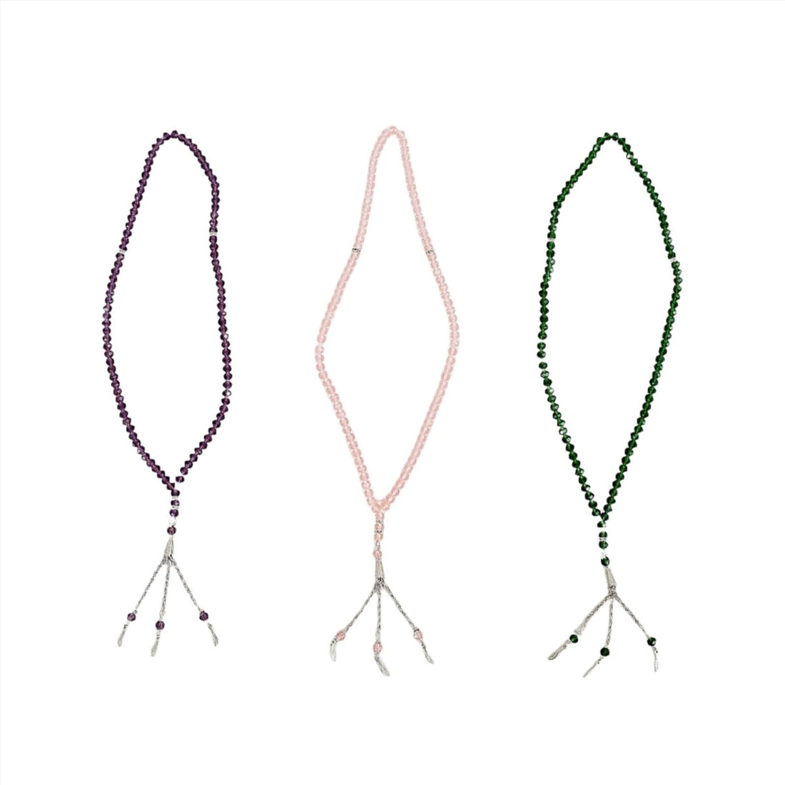 Elegant Crystal Prayer Beads - Multiple Colors - MIDI