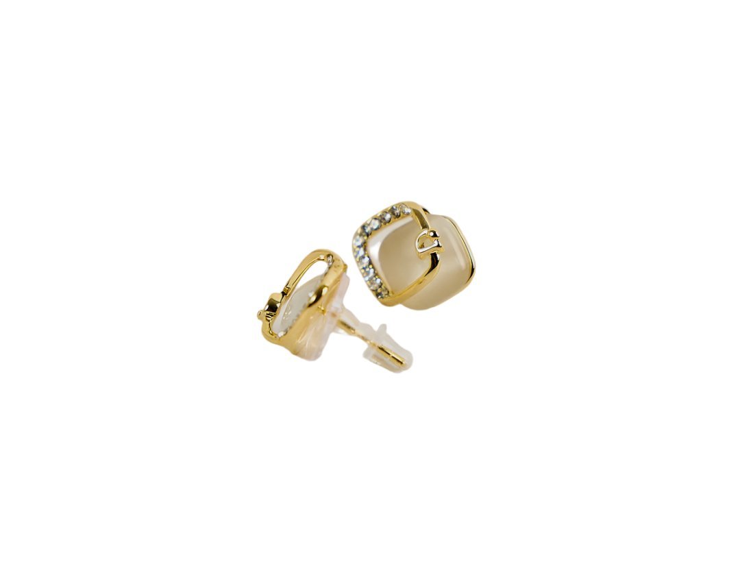 Elegant Crystal Stud Earrings - MIDI