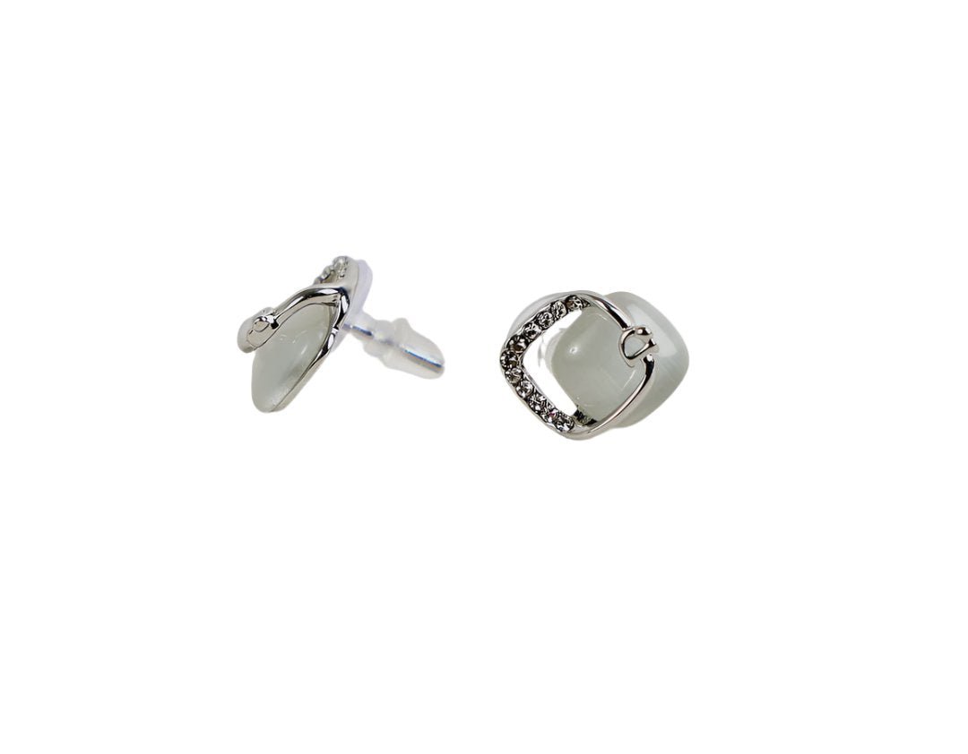 Elegant Crystal Stud Earrings - MIDI
