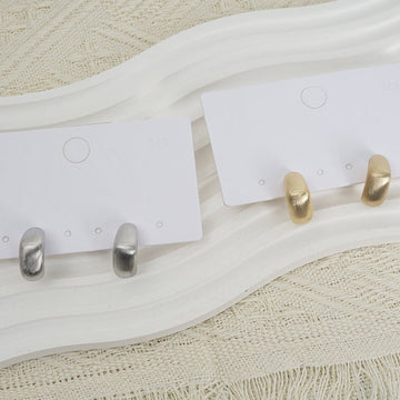 Elegant Curved Design Earrings - MIDI