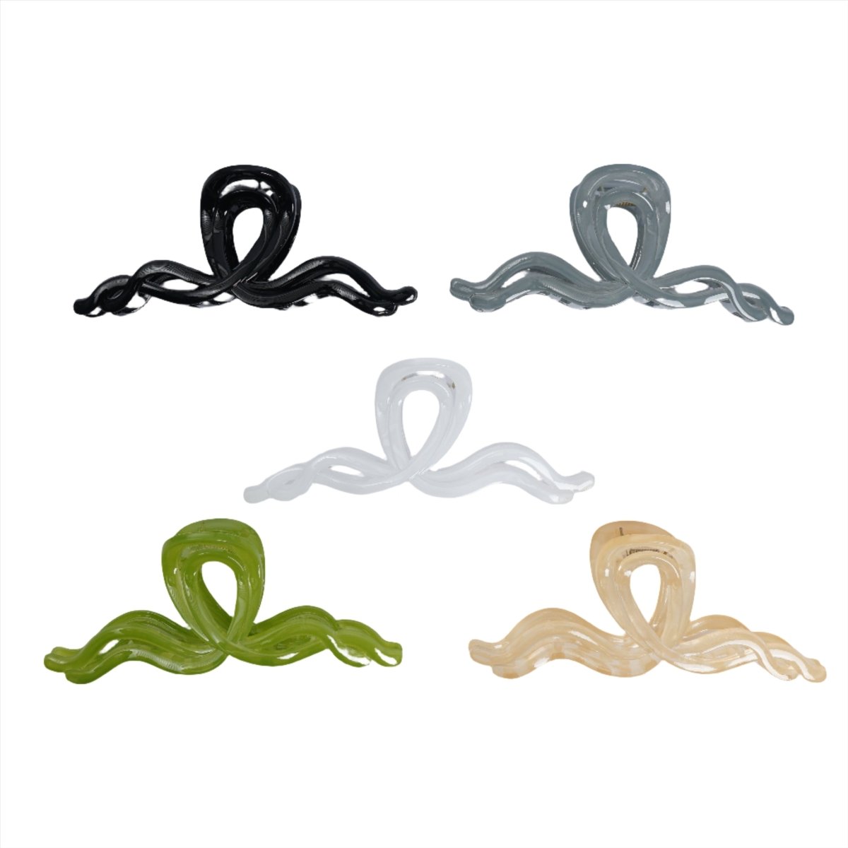 Plastic Hair Clips in Various Colors 3