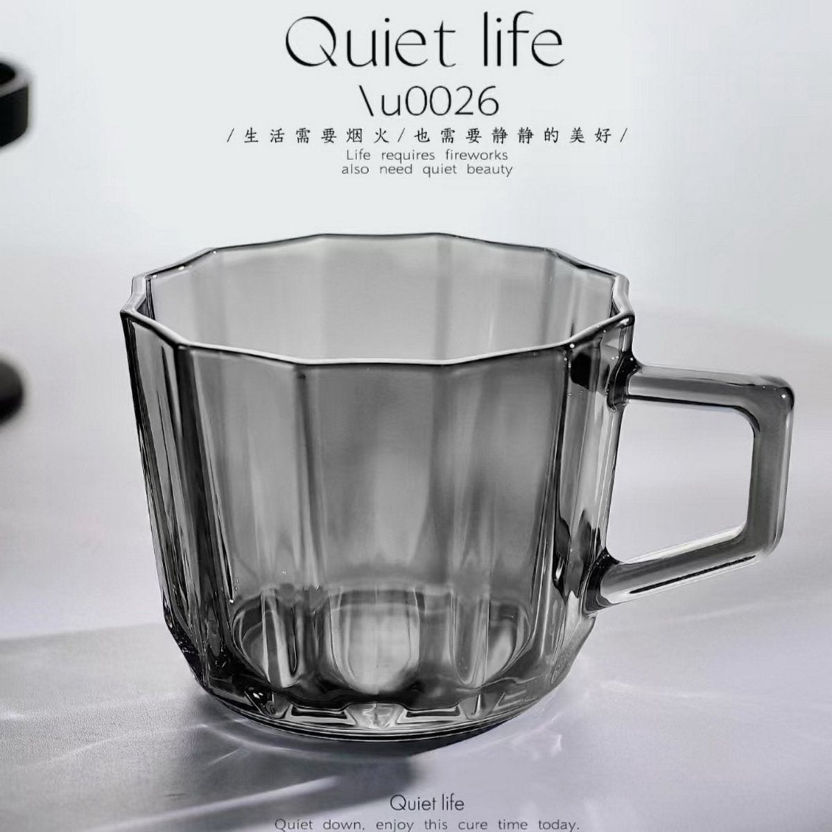 Elegant Glass Cups - Unique Design - MIDI