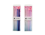 Elegant Glass Straws - 2 Pack - MIDI