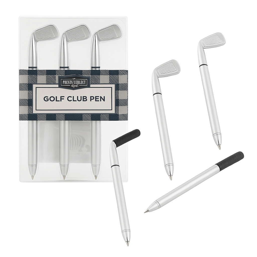 Elegant Golf Club Pens - Pack of 3 - MIDI