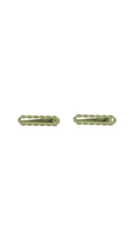 Braided Hair Clips in Light Green 2