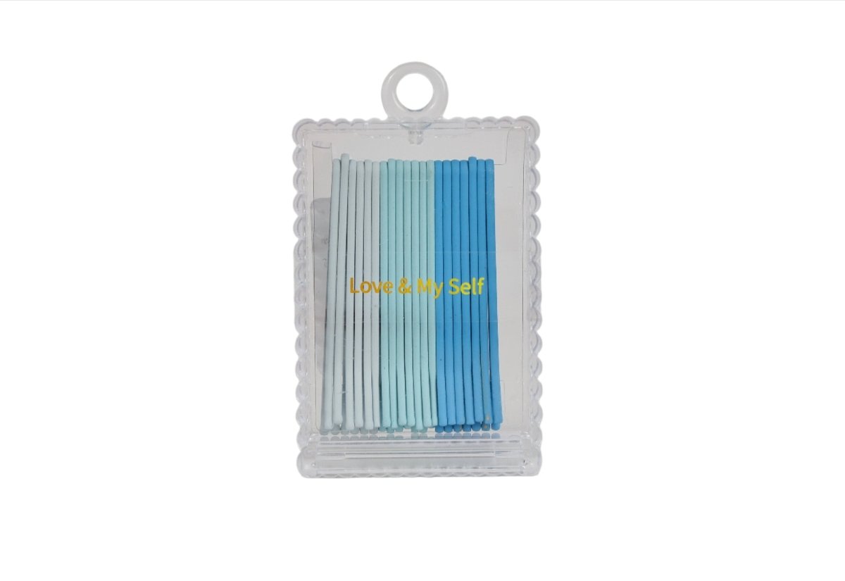 Colored Hair Pins in Transparent Case 5