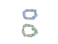 Fabric Hair Scrunchies with Pearl Detail 1