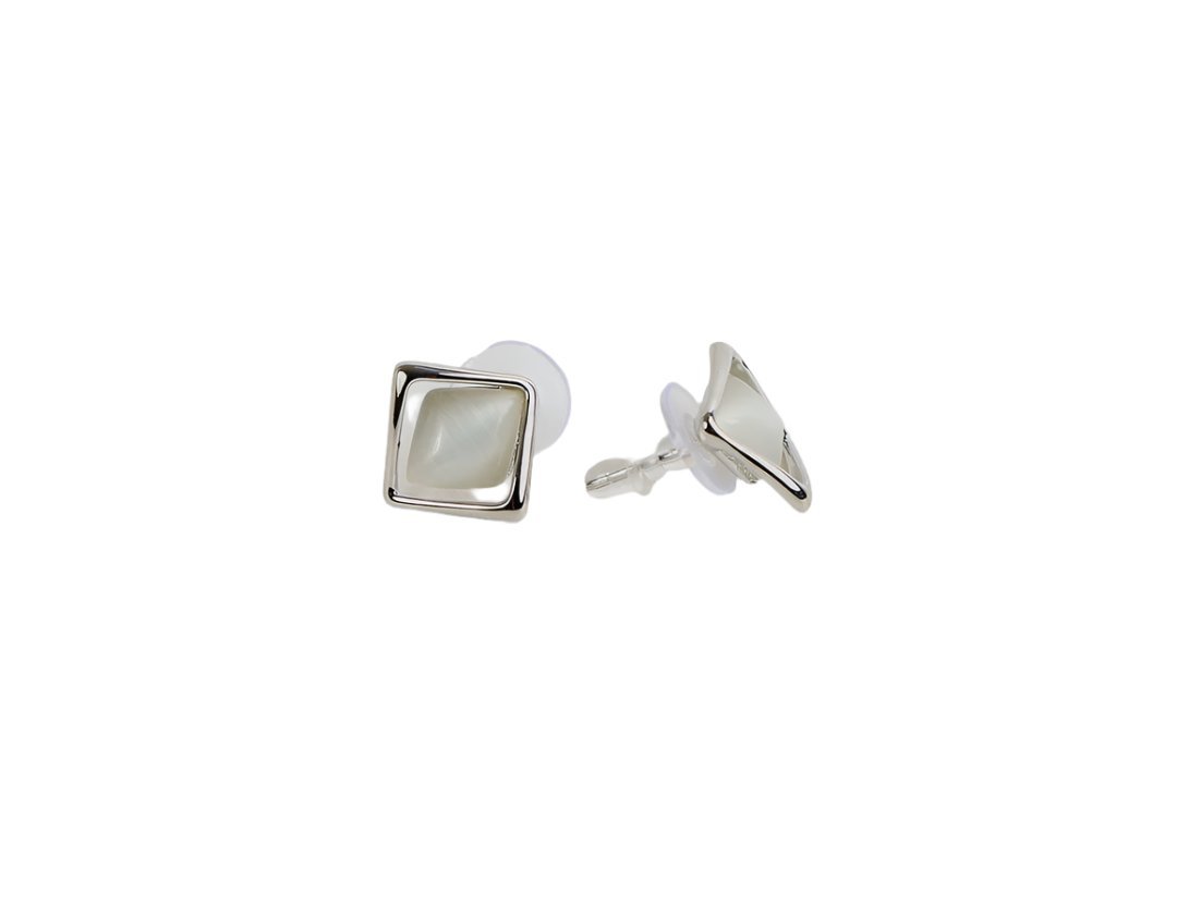 Elegant Square Gold Earrings - MIDI