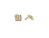 Elegant Square Gold Earrings - MIDI