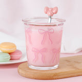 Elegant Tea Cup with Bow Spoon - MIDI