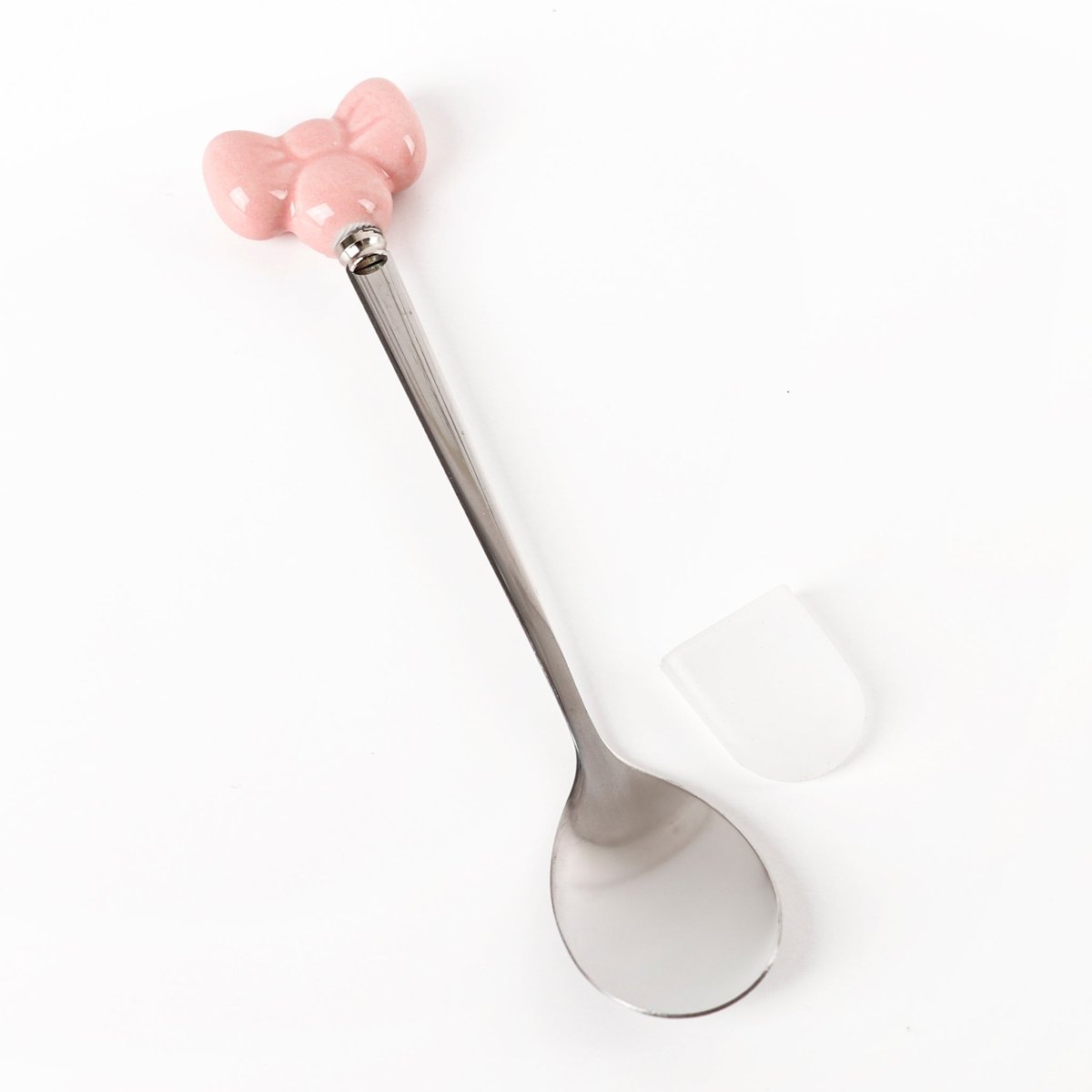 Elegant Tea Cup with Bow Spoon - MIDI