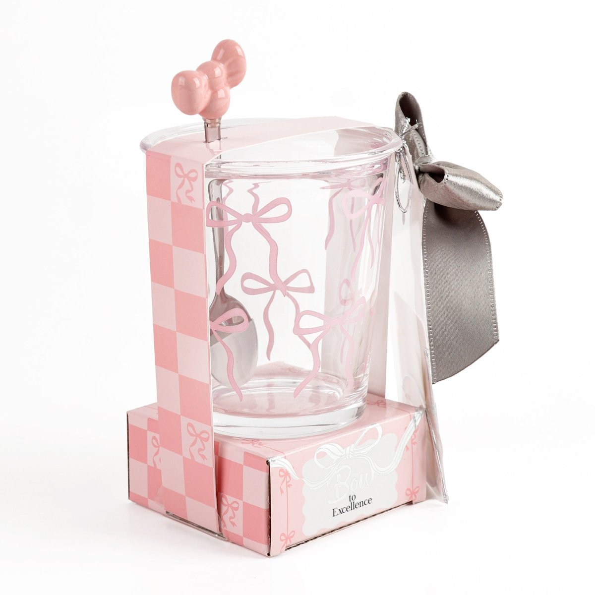 Elegant Tea Cup with Bow Spoon - MIDI