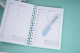 Elegant Turquoise Daily Planner - MIDI