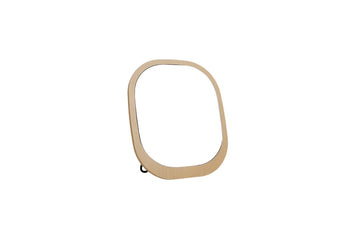 Elegant Wooden Handheld Mirror - MIDI