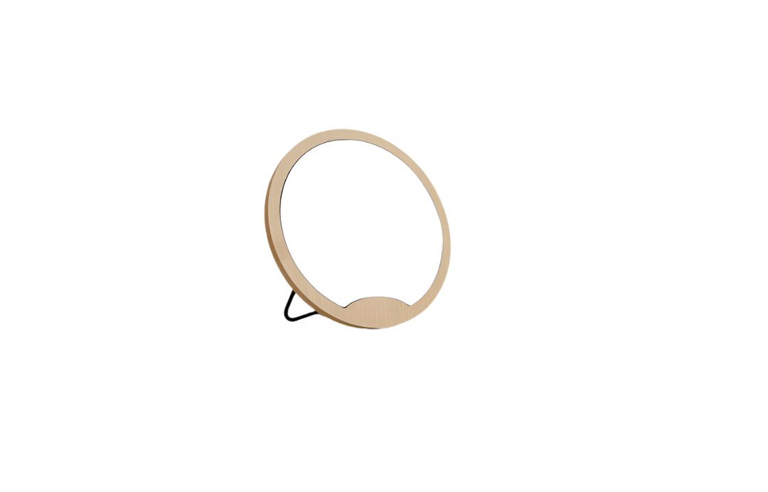 Elegant Wooden Round Mirror - MIDI