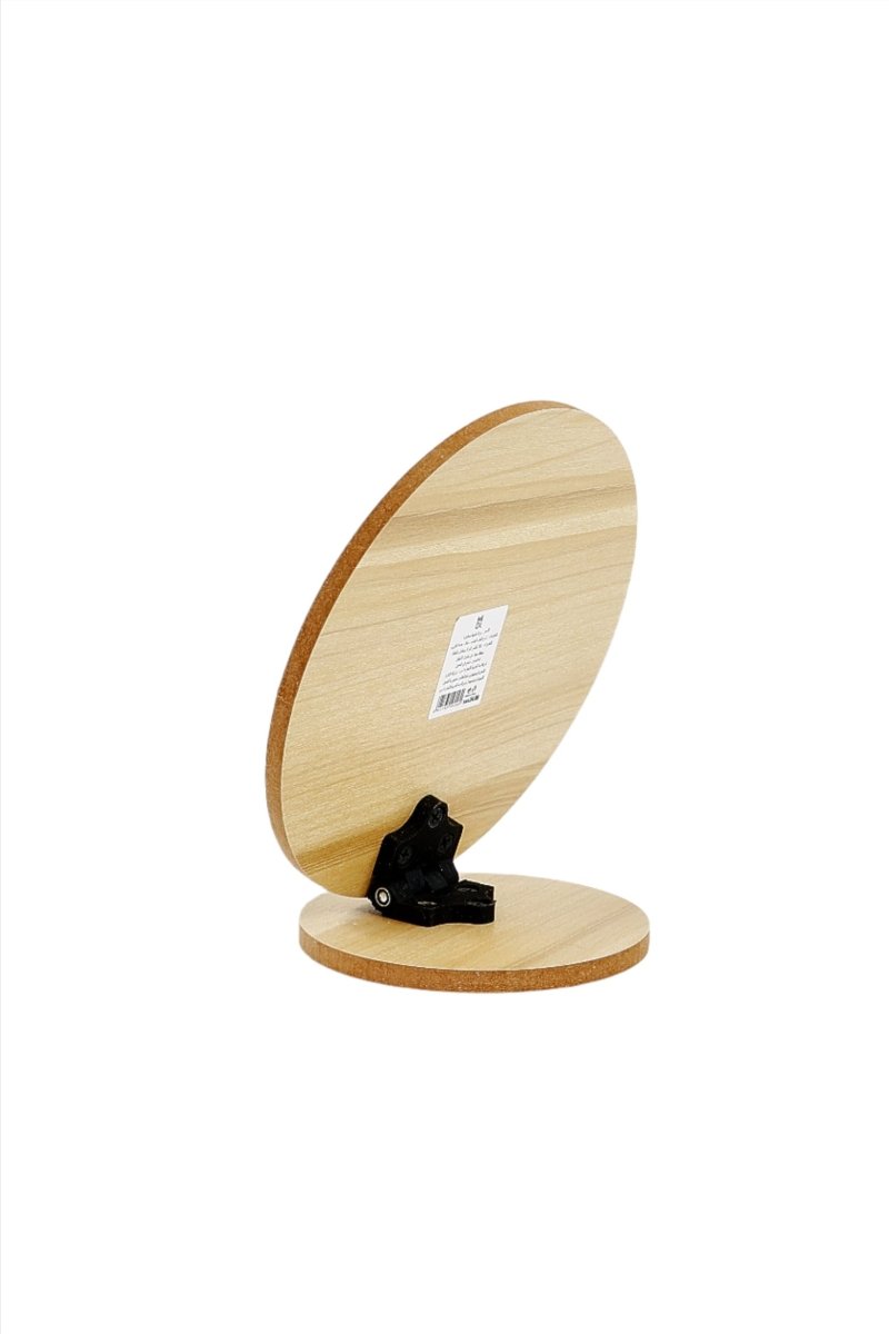Elegant Wooden Round Mirror - MIDI