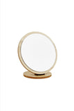 Elegant Wooden Round Mirror - MIDI