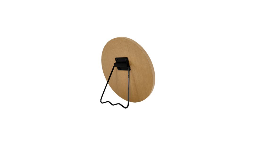 Elegant Wooden Round Mirror - MIDI
