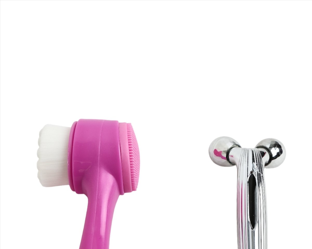 Facial Cleansing Brush & Massage Roller Set - MIDI