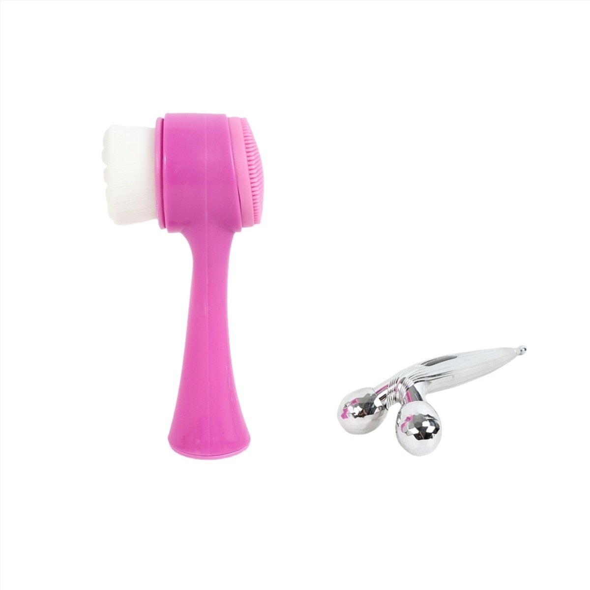 Facial Cleansing Brush & Massage Roller Set - MIDI