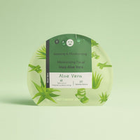 Aloe Vera moisturizing facial mask, net 22g, leaf-styled sachet pack