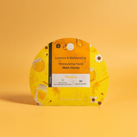 Honey facial mask (22 g) in yellow packaging with front label and mask icon