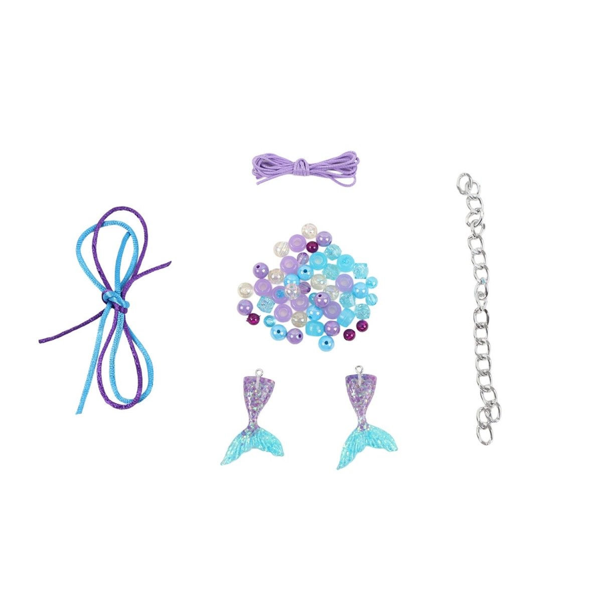 Fashion Mermaid Bracelets Craft Kit – DIY Beaded Jewelry Set for Kids - MIDI