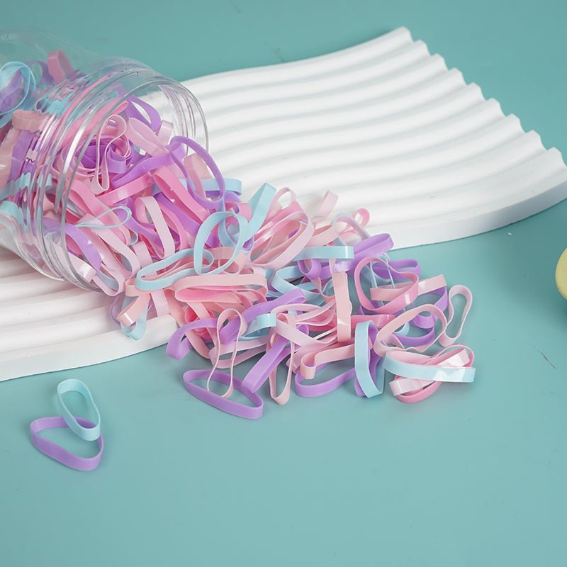 Colorful Hair Ties with Flower-Designed Storage Containers 9