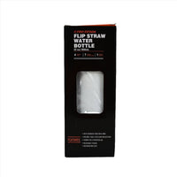 Flip Straw Water Bottle 650ml – Stainless Steel - MIDI