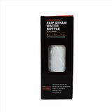 Flip Straw Water Bottle 650ml – Stainless Steel - MIDI