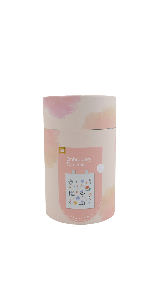 Flower Embroidery Tote Bag Kit - MIDI